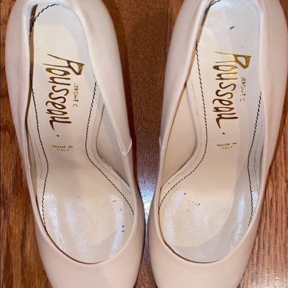 Jerome C. Rousseau Cream & Black Heels - Picture 5 of 7